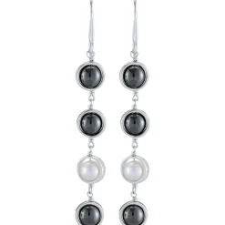 Boucles d'Oreilles Jourdan CERES AMK029 - Boucles d'Oreilles En Argent et Hematite