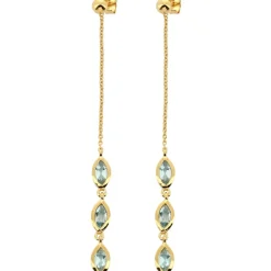 Boucles d'oreilles Kira Doré & Topaz
