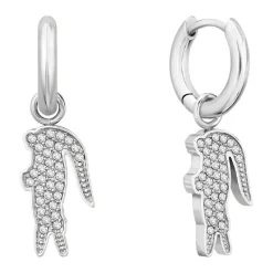 Boucles d'oreilles Lacoste Crocodile 2040283 - Acier Argent