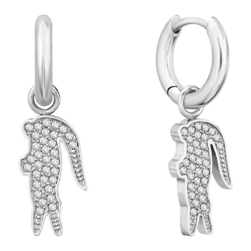 Boucles d'oreilles Lacoste Crocodile 2040283 - Acier Argent
