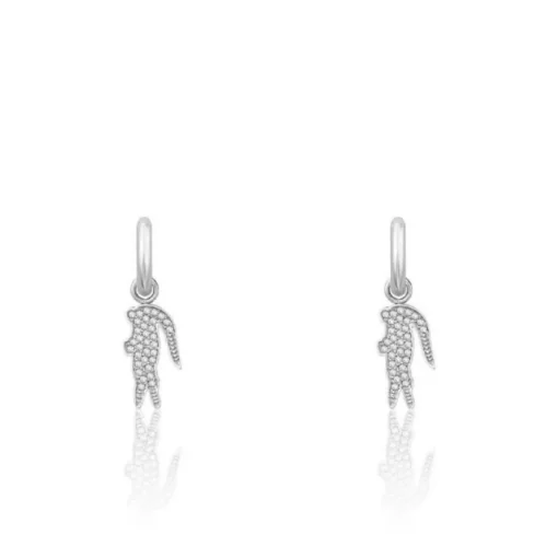 Boucles d'oreilles Lacoste Crocodile 2040283 - Acier Argent