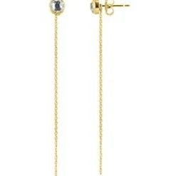Boucles d'oreilles Les Interchangeables A56670 - Serti PM Or Jaune Cristal