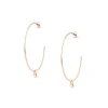 Boucles d'oreilles Les Interchangeables A59268 - Creoles Coeur GM Doré Rose