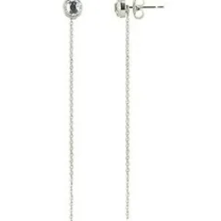 Boucles d'oreilles Les Interchangeables A56672 - Serti PM Palladium Cristal