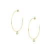 Boucles d'oreilles Les Interchangeables A59248 - Creoles Coeurs GM Dorées