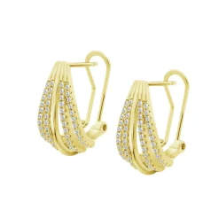 Boucles d'oreilles Lotus Silver Glam - LP3808-4-2