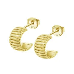 Boucles d'oreilles Lotus Silver Hoops - LP3782-4-2