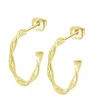 Boucles d'oreilles Lotus Silver Hoops - LP3781-4-4