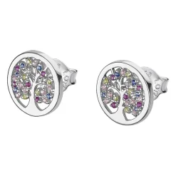 Boucles d'oreilles Lotus Silver TREE OF LIFE LP1890-4-1 - Boucles d'oreilles TREE OF LIFE Argent