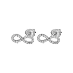 Boucles d'oreilles Lotus Silver Trendy LP1253-4-1 - Boucles d'oreilles Argent Infini Serti