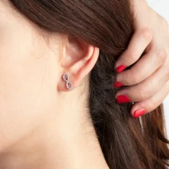 Boucles d'oreilles Lotus Silver Trendy LP1253-4-1 - Boucles d'oreilles Argent Infini Serti
