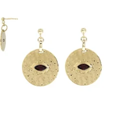Boucles d'oreilles Luna BES22595-GRE Kosma Paris – Doré