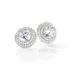 Boucles d'oreilles Morellato SAIW04 - Boucles d'oreilles Puces Argent Cristaux