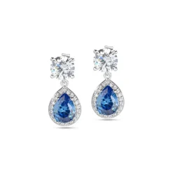 Boucles d'oreilles Morellato SAIW10 - Boucles d'oreilles Cristaux Bleu Brillant