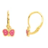 Boucles d'oreilles Papillons Or 375/1000 jaune (9K)