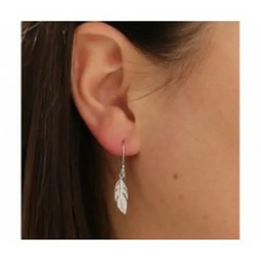 Boucles d'oreilles Pendantes femme plume Argent Maison de la Bijouterie W5Y6U00