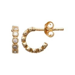 Boucles d'oreilles plaqué or créoles 10mm Maison de la Bijouterie Y50UVZ0