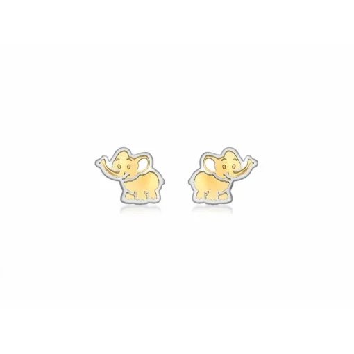 Boucles d'oreilles Stella 2-55-7649 Or Jaune et Blanc