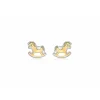 Boucles d'oreilles Stella 2-55-7619 Or Jaune et Blanc