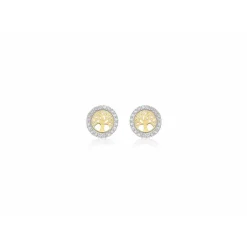 Boucles d'oreilles Stella 2-59-0809 Or Jaune et Or Blanc