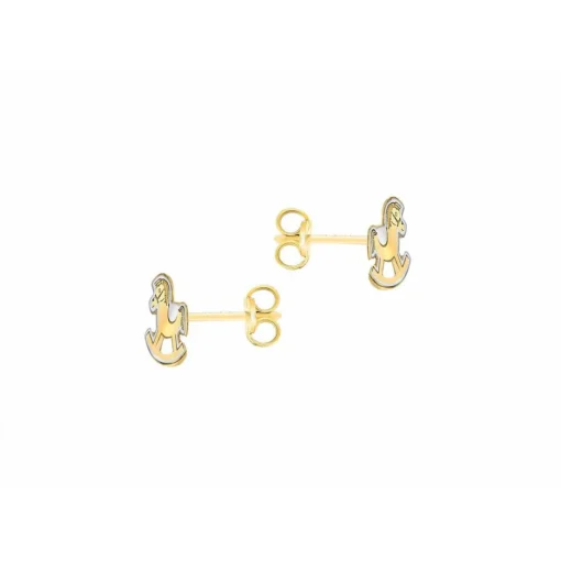 Boucles d'oreilles Stella 2-55-7619 Or Jaune et Blanc
