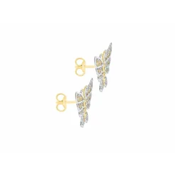 Boucles d'oreilles Stella 2-55-6059 Or Jaune et Blanc