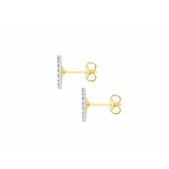 Boucles d'oreilles Stella 2-59-0809 Or Jaune et Or Blanc