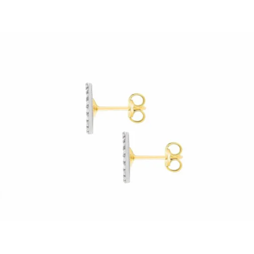 Boucles d'oreilles Stella 2-59-0809 Or Jaune et Or Blanc