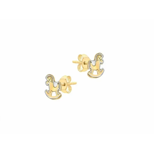 Boucles d'oreilles Stella 2-55-7619 Or Jaune et Blanc