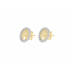 Boucles d'oreilles Stella 2-59-0809 Or Jaune et Or Blanc