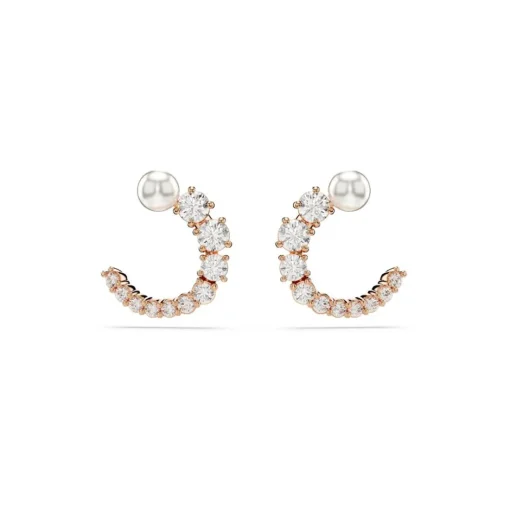 Boucles d'oreilles Swarovski - Matrix  Plaqué Or Rose