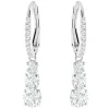 Boucles d'oreilles Swarovski Bijoux 5416155 - Acier Argenté Cristaux Swarovski Femme