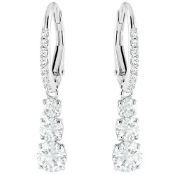 Boucles d'oreilles Swarovski Bijoux 5416155 - Acier Argenté Cristaux Swarovski Femme