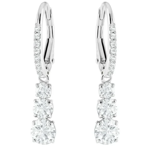 Boucles d'oreilles Swarovski Bijoux 5416155 - Acier Argenté Cristaux Swarovski Femme