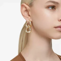Boucles d'oreilles Swarovski 5663263 Dextera - PE WHI/GOS