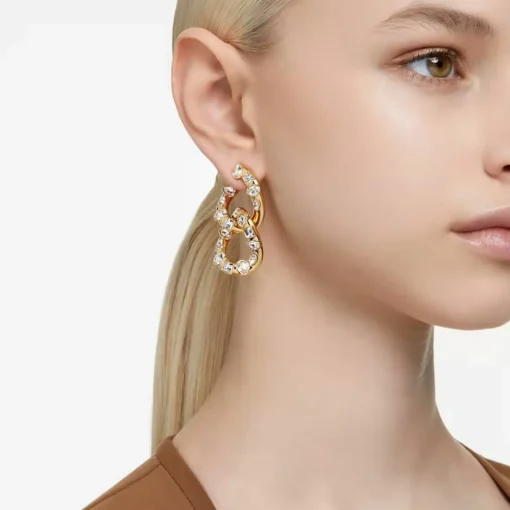 Boucles d'oreilles Swarovski 5663263 Dextera - PE WHI/GOS