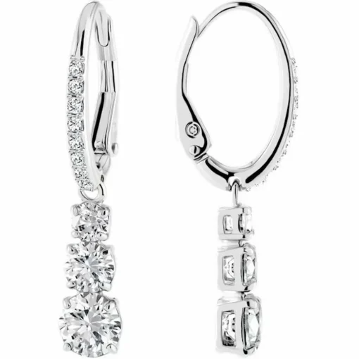 Boucles d'oreilles Swarovski Bijoux 5416155 - Acier Argenté Cristaux Swarovski Femme