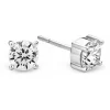 Boucles d'oreilles Ti Sento Femme 7319ZI - Boucles d'oreilles Clous Transparents Argent
