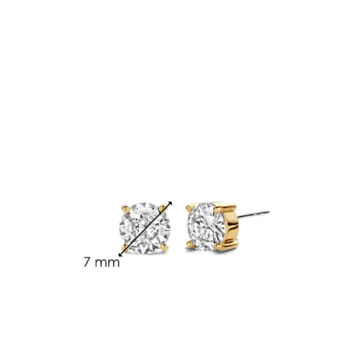 Boucles D'Oreilles Ti Sento - 7319ZY Argent Doré Oxydes De Zirconium