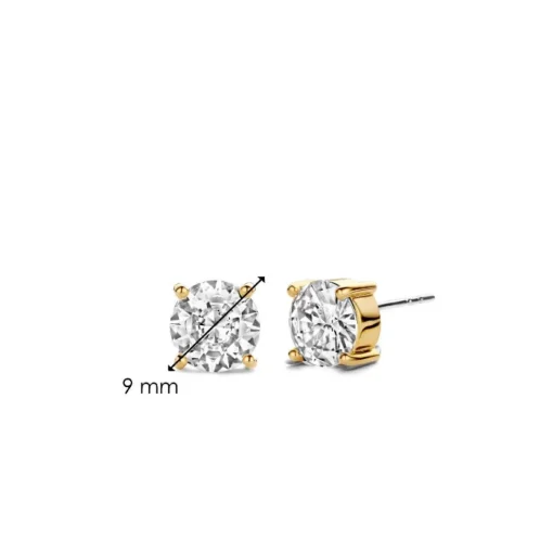 Boucles D'Oreilles Ti Sento - 7321ZY Argent Doré Oxydes De Zirconium