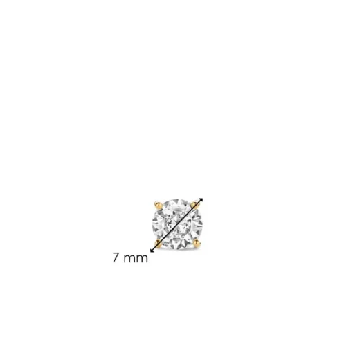 Boucles D'Oreilles Ti Sento - 7319ZY Argent Doré Oxydes De Zirconium