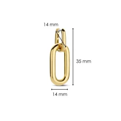 Boucles d'oreilles Ti Sento 7846SY-H - Argent, plaqué or