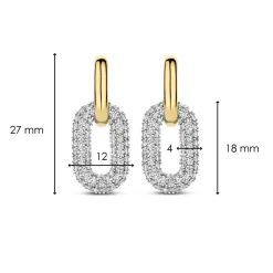 Boucles d'oreilles Ti Sento 7904ZY - Argent, plaqué or