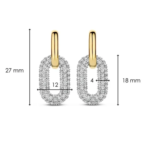Boucles d'oreilles Ti Sento 7904ZY - Argent, plaqué or