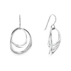 Boucles oreilles Calvin Klein Warped Rings - 35000004 Acier Argent