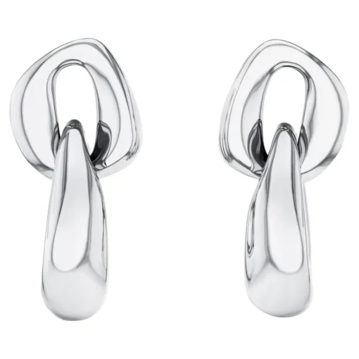 Boucles oreilles Calvin Klein Bijoux Statement Links Sculptural - 35000654 Acier Argent