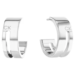 Boucles oreilles Calvin Klein Bijoux Geometric Essentials Sculptural - 35000677 Acier Argent