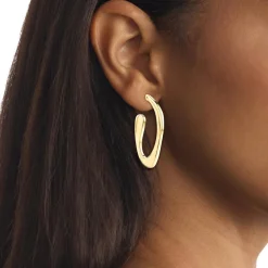 Boucles oreilles Calvin Klein Bijoux Harmonious Connection Sculptural - 35000688 Acier Doré