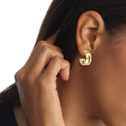 Boucles oreilles Calvin Klein Bijoux Geometric Essentials Sculptural - 35000676 Acier Doré