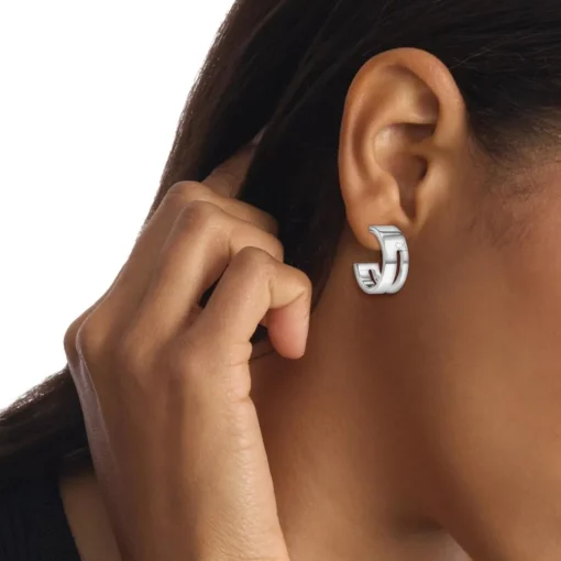 Boucles oreilles Calvin Klein Bijoux Geometric Essentials Sculptural - 35000677 Acier Argent
